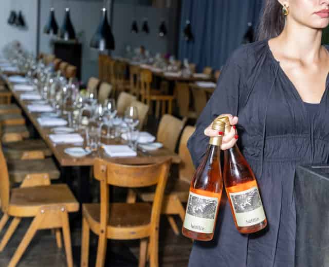 Red Semi-Private Area - Wine Table