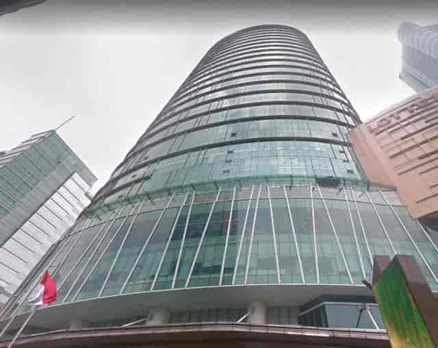Modern AXA Tower skyscraper for luxury corporate conferences and business events.
