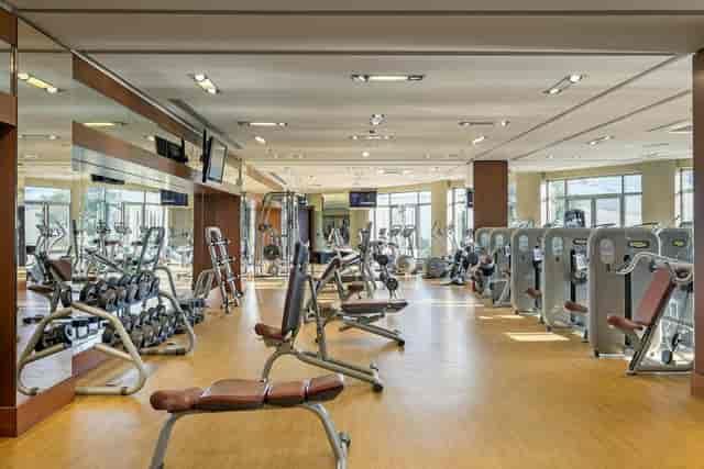 Luxury fitness center at Titanic Business Kartal hotel for corporate events and business travel.