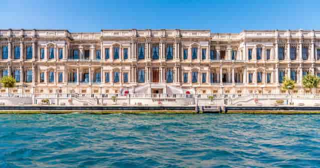 Luxury gala at Çırağan Palace Istanbul, featuring historic architecture for exclusive events.