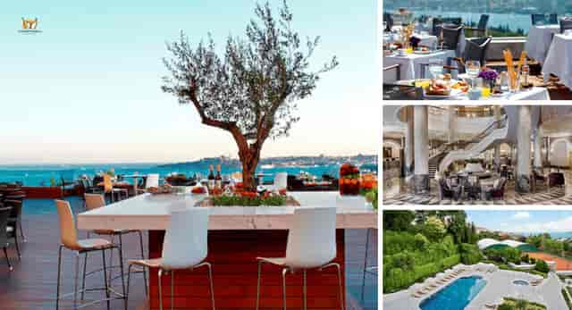 Luxury spa and event terrace for executive retreats and corporate incentive networking.