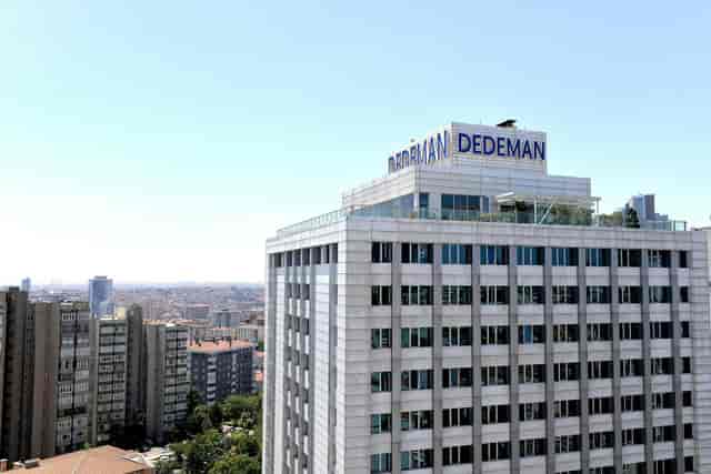 Dedeman Istanbul hotel exterior: professional rooftop venue for corporate events and conferences.