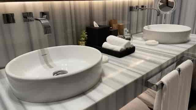 Luxury hotel vanity at The St. Regis Istanbul for VIP guest experiences and site inspections.