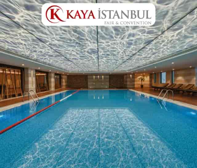 Luxury indoor pool at Kaya İstanbul Fair & Convention for corporate wellness and business events.