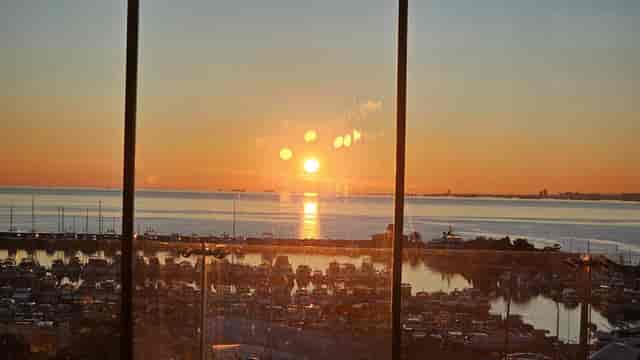 Waterfront Ouzo Roof Restaurant view for luxury corporate gala and networking reception.