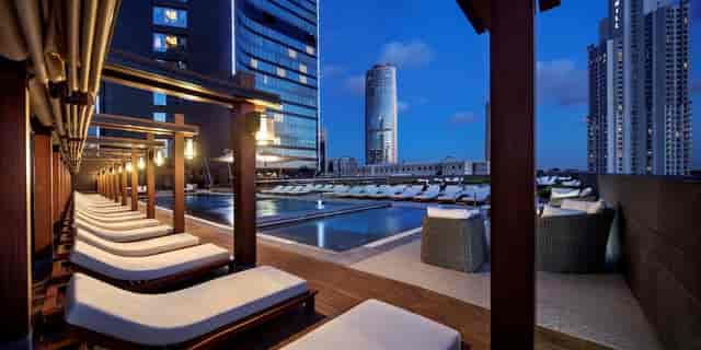 Hilton Istanbul Bomonti rooftop venue for corporate networking and upscale cocktail receptions.