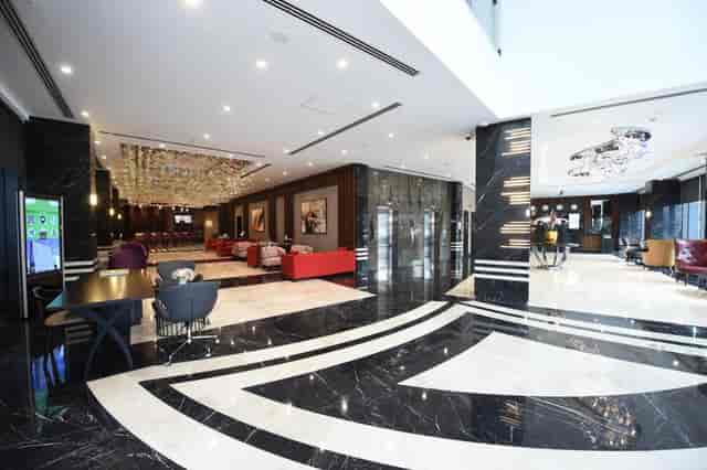 Modern hotel lobby at Teras in Cher, ideal for corporate networking and premium event registration.