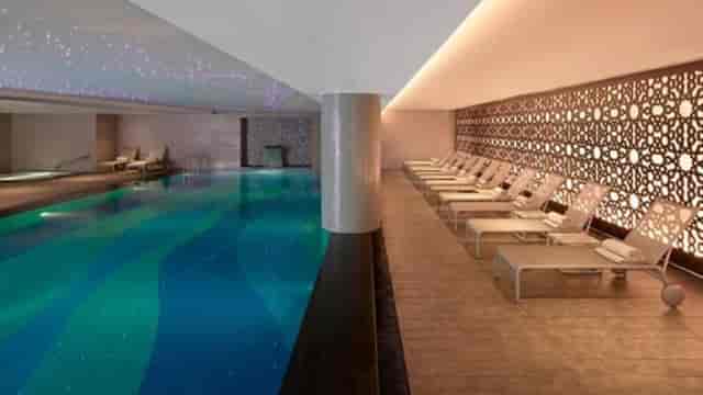 Luxury indoor pool at Seyithan Palace Hotel for corporate retreat and wellness breakout sessions.