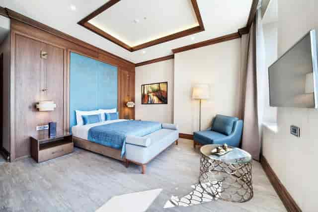 Luxury Terrace Bar guest room at Grand Hotel de Pera for VIP business events and executive travel.