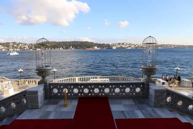 Waterfront terrace
