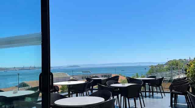 Azure Restaurant outdoor terrace with Bosphorus views for networking events and corporate meetings.
