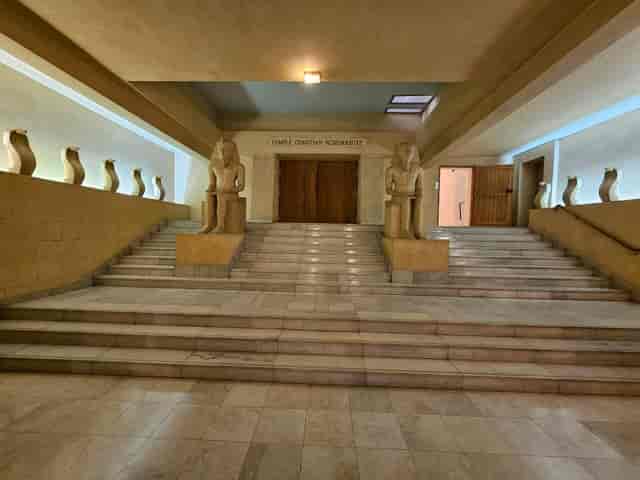 Espace du Zodiaque foyer with grand staircase for VIP events and corporate conferences.
