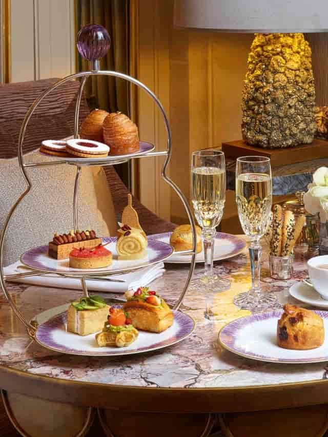 Luxury afternoon tea at Hôtel de Crillon Jardin d'Hiver for VIP hospitality and networking events.