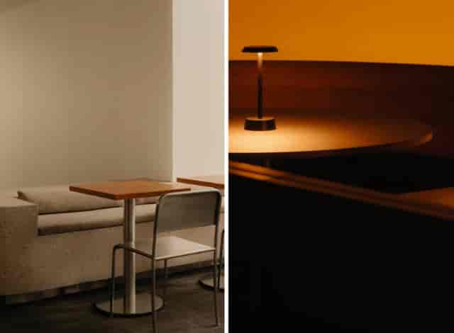 Intimate booth seating in an Attica restaurant, perfect for high-end networking and business events.