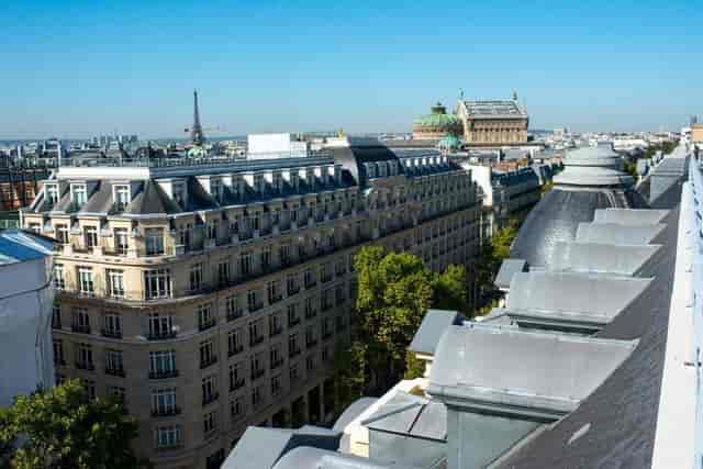 Madeleine rooftop event space, Paris skyline view, luxury corporate reception venue.