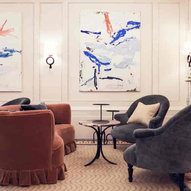 Cabaret Room at Soho House Paris: Boutique hotel lounge for intimate networking meetings.