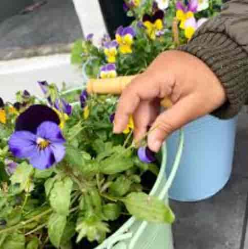 Tabletop centerpiece for outdoor garden brunch and corporate event activation.