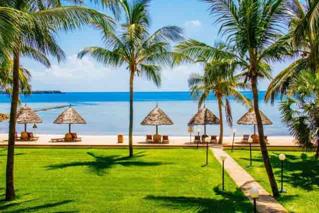 Kobe 2 & 3 outdoor breakout space at White Sands Resort, perfect for corporate events and retreats.