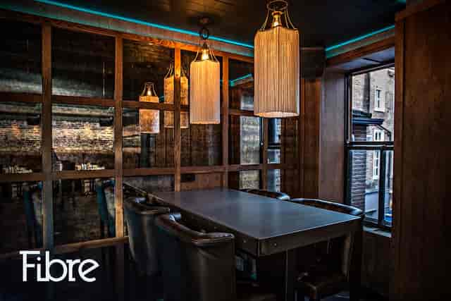 Middle Floor semi-private dining space for exclusive networking and high-end corporate events.