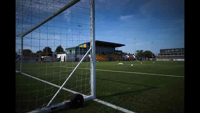 Arbour Park Stadium pitch: versatile outdoor sports venue for team-building and experiential events.