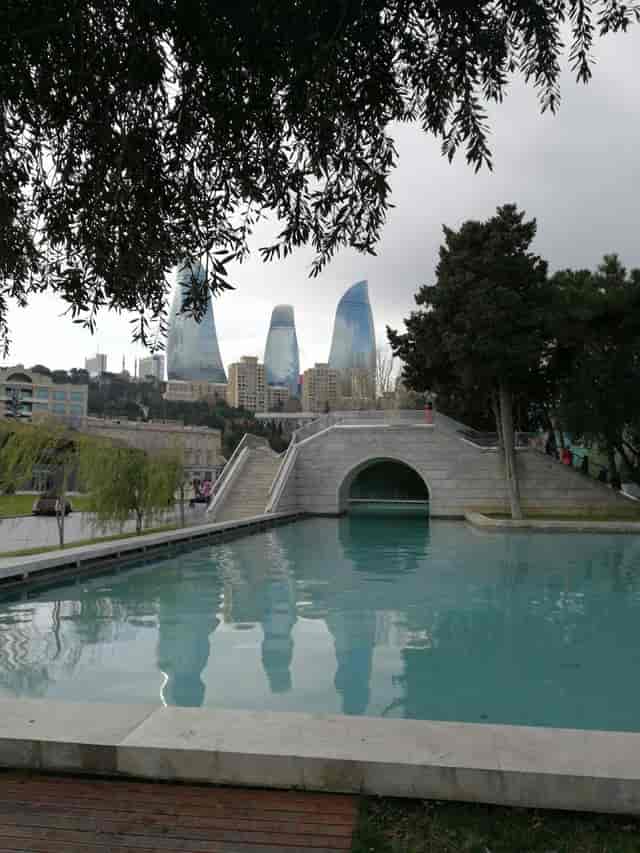 Amirjan venue at JW Marriott Baku for luxury outdoor receptions and brand activation events.