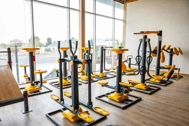 Fiziki İdman gym at AzPark: bright functional space for wellness events and corporate activations.