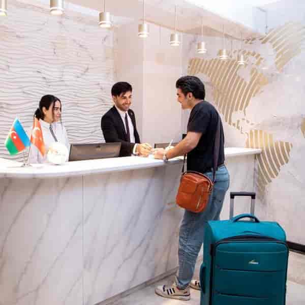 Professional shared lounge at Essam Deluxe Hotel for corporate conferences and business events.