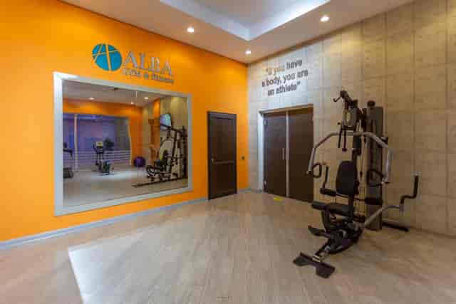 Onsite fitness center at Alba Hotel for corporate conferences and incentive retreats.