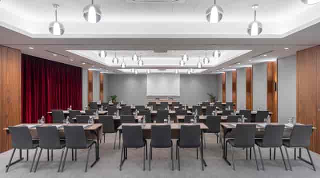 Classroom-style Intercontinental Sofia Opera Meeting Room for corporate training workshops.