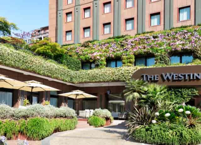 Elegant hotel exterior at The Westin Palace, Milan - perfect for meetings and events.
