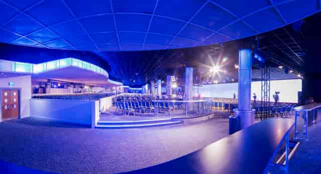 Centre Stage at Butlin's Skegness featuring a large concert stage for family holiday entertainment.
