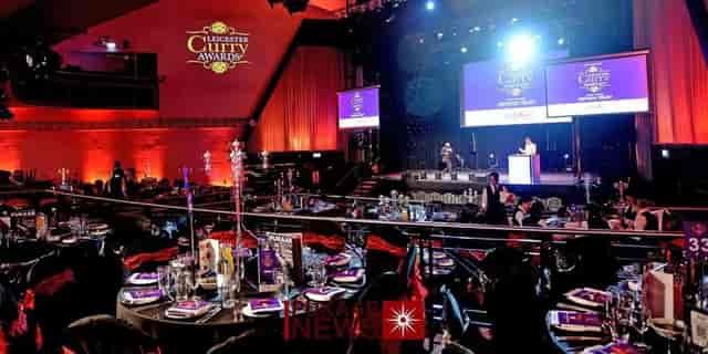 Elegant banquet hall in Athena, perfect for awards ceremony and networking events.