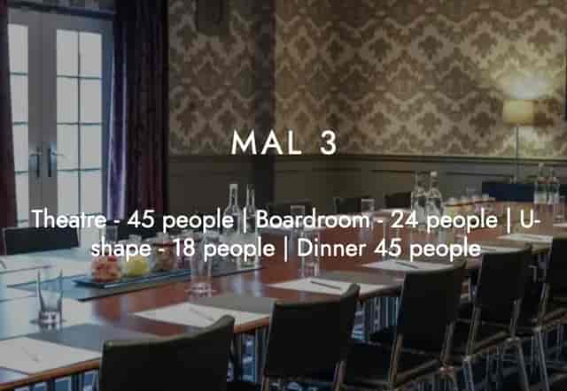 Malmaison Edinburgh Leith boardroom for professional meetings and private dining events.