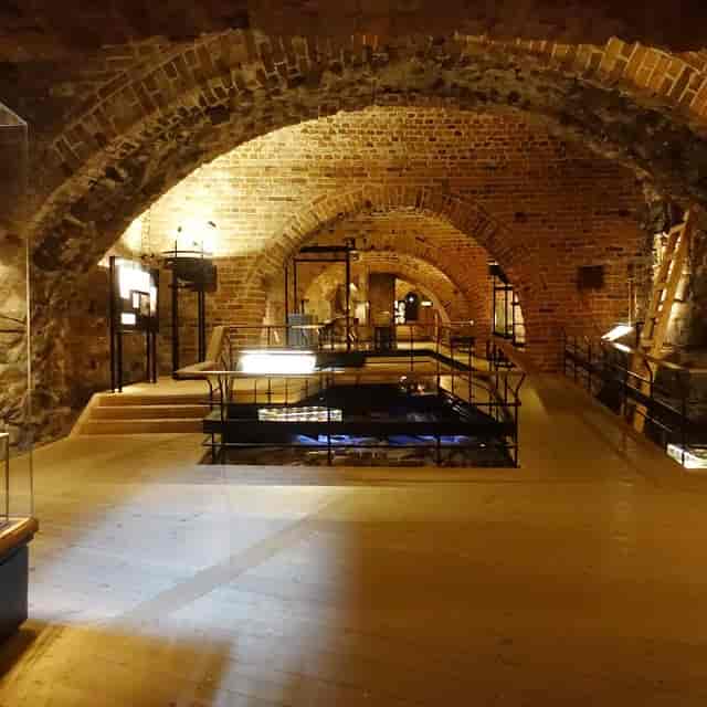 Museum Tre Kronor venue: historic subterranean reception space for exclusive events.