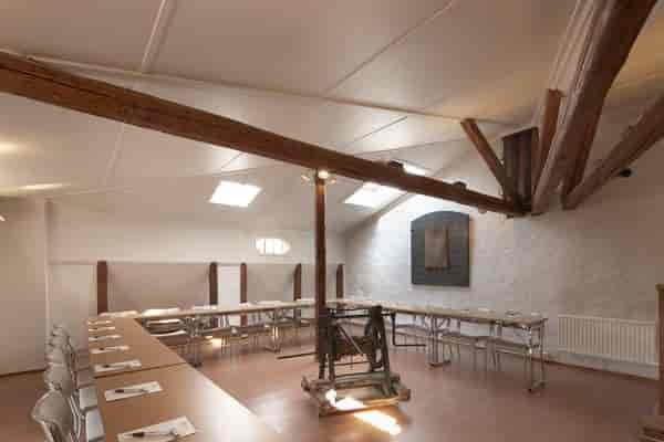 U-shape meeting setup in Swedenborgssalen, Van der Nootska Palatset for rustic workshop and seminar.