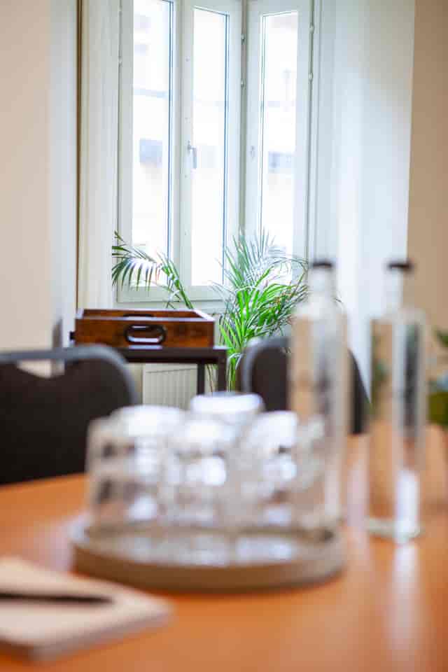 Boardroom at Hotell Zinkensdamm with greenery for professional corporate meetings and events.