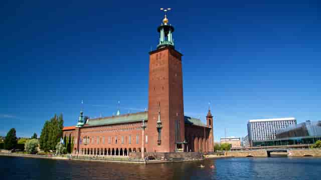 Stockholm City Hall main hall for prestigious galas and international events.