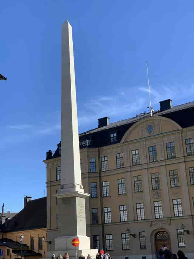 Artery at Slottsbacken: historic backdrop for corporate outdoor reception and press event.
