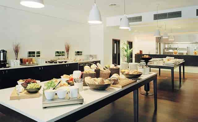 Contemporary buffet at Scandic Anglais for corporate breakfast and working lunch events.