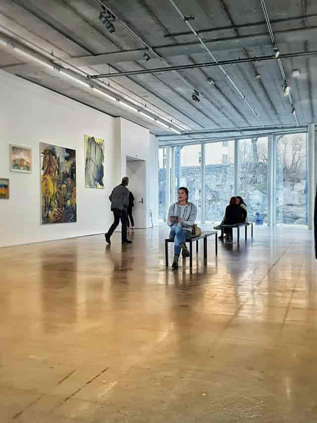 Industrial cafe venue at Bonniers Konsthall for corporate events and receptions.