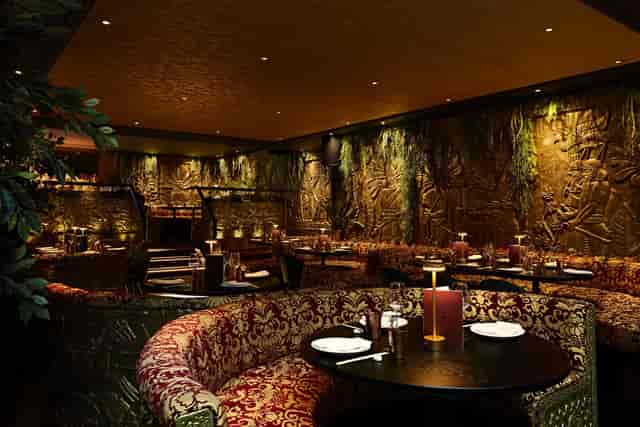 Sophisticated dining space at Gilgamesh London for upscale events and gatherings.