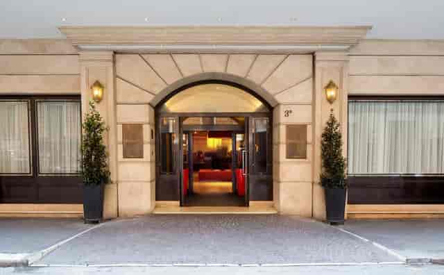 Luxury Barberini hotel entrance for VIP events and upscale corporate gatherings.