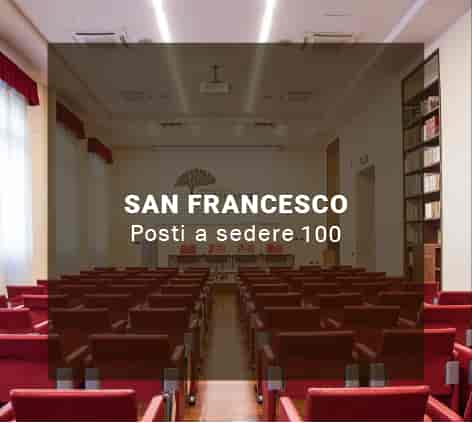 Auditorium Antonianum: 100-seat theater venue for professional lectures and formal presentations.