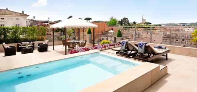 Luxury rooftop terrace at Sina Bernini Bristol, ideal for VIP receptions and executive events.