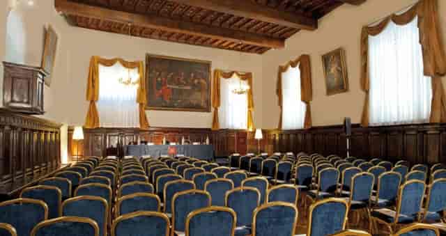 Gran Sala Borromini historic theater venue for corporate seminars and formal presentations.