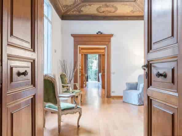 Historic Palazzo Albertoni Spinola Garden Suite, elegant networking lounge and VIP reception space.