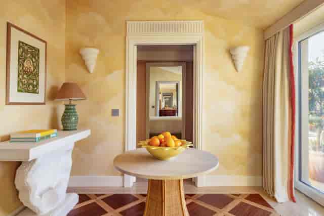 Casa Monti Roma luxury suite foyer for VIP networking and event registration.