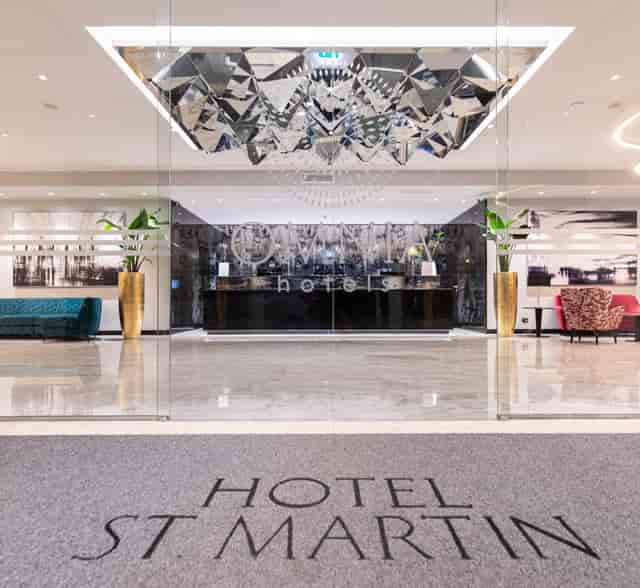 Agorà Congress Center reception area for corporate events and professional business conferences.
