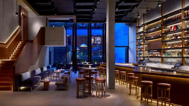 Kaijo Ballroom at Nobu Hotel: Sophisticated lounge venue for corporate networking and events.