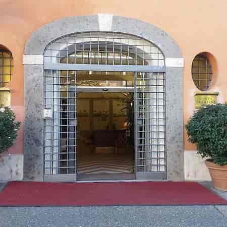 Hotel Major Aventinus venue entrance: accessible event space for corporate or wedding planning.